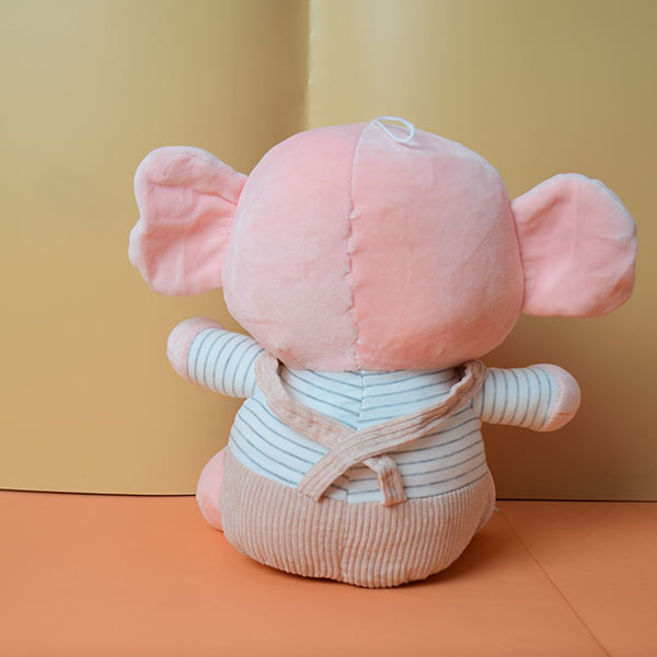 Soft And Cute Elephant Dress Heart Big Ear Cute Cartoon Stuffed Animal Toy. Best For Gifts