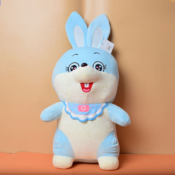 Cute Colorful Rabbit Plush Toys Bunny Stuffed Animal Baby Doll Girls And Boys. Stuff Toy with Blanket(price for 1 piece)