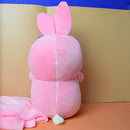 Cute Colorful Rabbit Plush Toys Bunny Stuffed Animal Baby Doll Girls And Boys. Stuff Toy with Blanket(price for 1 piece)