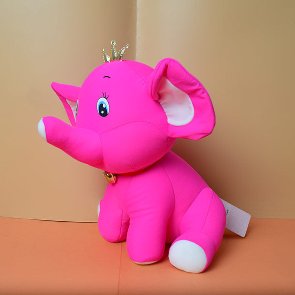 Elephant Stuffed Animal Toys with Attached Head Crown Soft Kid Child Birthday gift. (price for 1 piece)