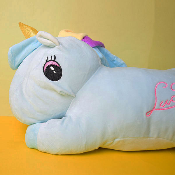 Unicorn Plush Doll Cute Filled With Blanket | Baby Sleeping Pillow Children Bedroom Decoration Toy