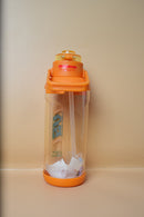 Sports water bottle with carry handle Drinking Bottle with Straw Tritan, BPA Free, Leakproof, for Gym School