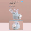 650ml/21.9fl.oz. Non-Slip Flip-Top Straw Plastic Cup (Blue)