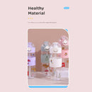 650ml/21.9fl.oz. Non-Slip Flip-Top Straw Plastic Cup (Blue)