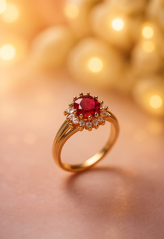 Crimson Crown Ring