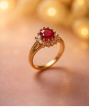 Crimson Crown Ring