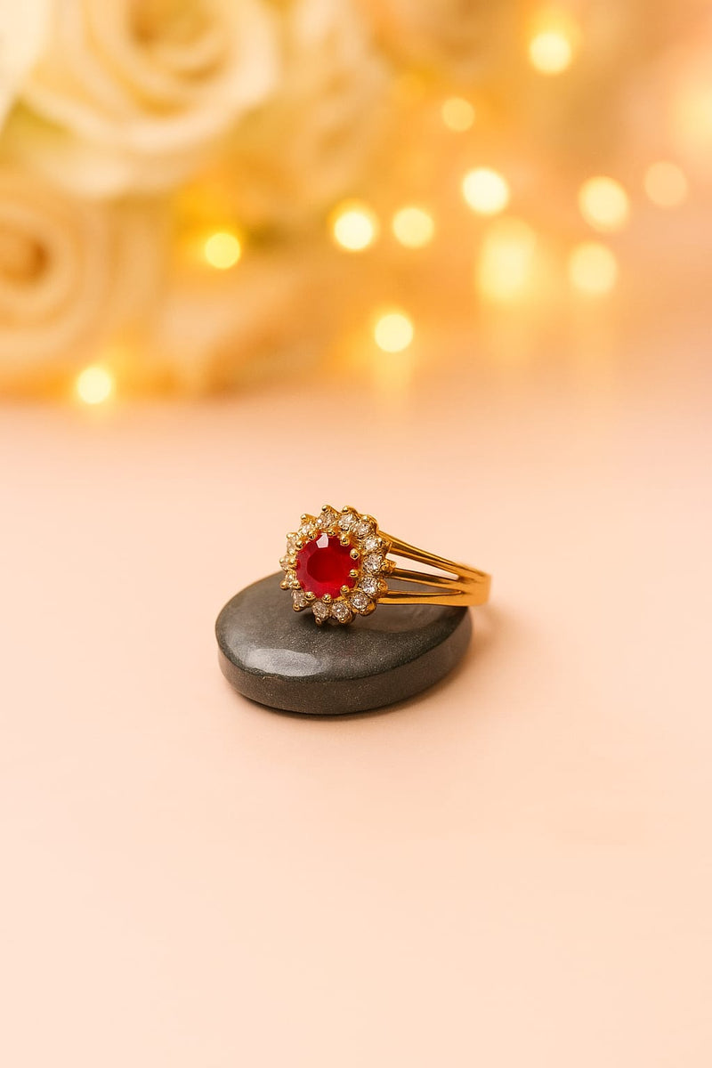 Crimson Crown Ring