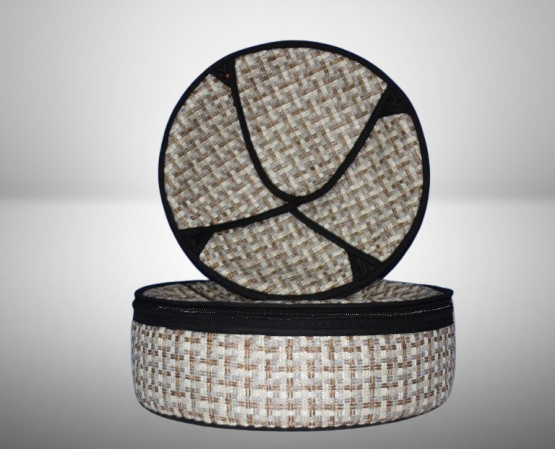 Jute Nan Box (Dia 12inch x H 04inch)
