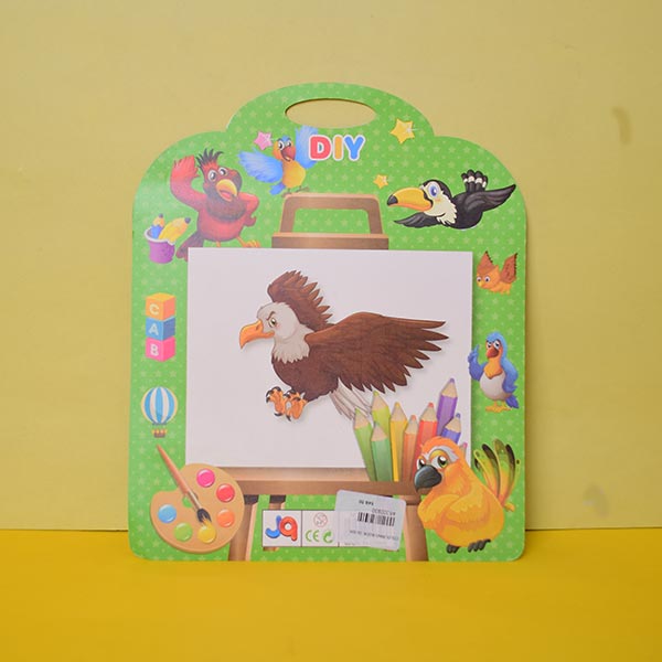 Color & Create Mini Canvas allows kids to express their creativity on a miniature canvas with 6 marker colors.