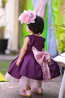 Lilac Dove Plum Short Frock ( 1 to 2 Years)