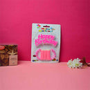 Birthday Candles (12 Pcs) With Happy Birthday Cake Topper. Celebrate Your Special Day.