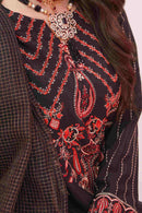 ZB  Embroidered Shirt Shalwar Dupatta - 0357