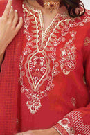 ZB  Embroidered Shirt Shalwar Dupatta - 0358