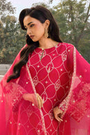 ZB  Embroidered Shirt Shalwar Dupatta - 4202