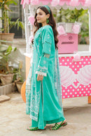 ZB  Embroidered Shirt Shalwar Dupatta - 4029