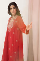 ZB  Embroidered Shirt Shalwar Dupatta - 0358