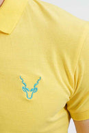 Soft Cotton Polo Shirt For Men's (Yellow)
