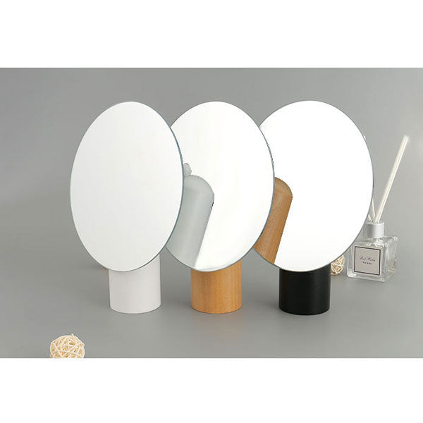 Nordic Style Mirror with Wooden Stand (Price For 1 Piece) For One Piece