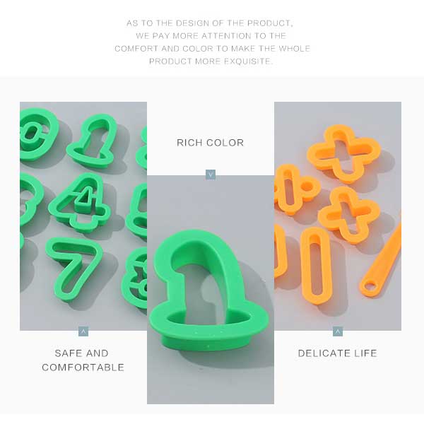 Clay Dough With Number Cutter Set |  Alphabetic & Numeric Design