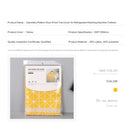 Geometry Pattern Dust-Proof Top Cover for Refrigerator/Washing Machine (Yellow)