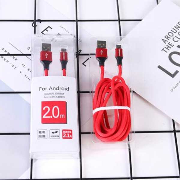 Android Fabric Data Cable For Android Mobiles And Good-Quality Materials And High-Classic Designs