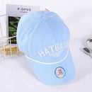 Classic noble alphabet embroidery baseball cap - blue