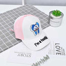 Cartoon sun child baseball cap - pink