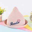 Sweet cute wind children straw hat - pink
