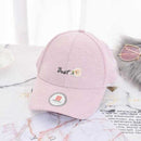 Fresh literary knit baseball cap (pink)