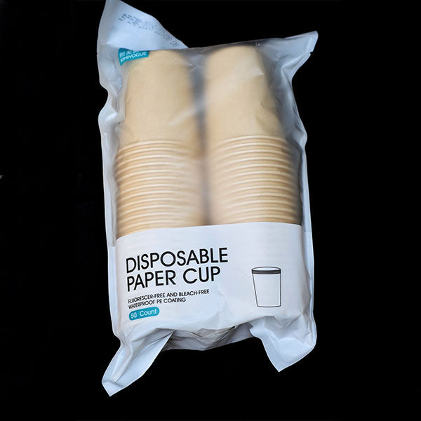 Bleach Free Disposable Paper Cups-Pack