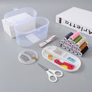 Portable Round Sewing Kit (White)