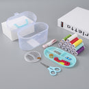 Portable Round Sewing Kit (Blue)