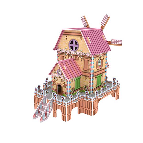 Windmill hut paper puzzle (ZM-301)