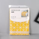 Geometry Pattern Dust-Proof Top Cover for Refrigerator/Washing Machine (Yellow)