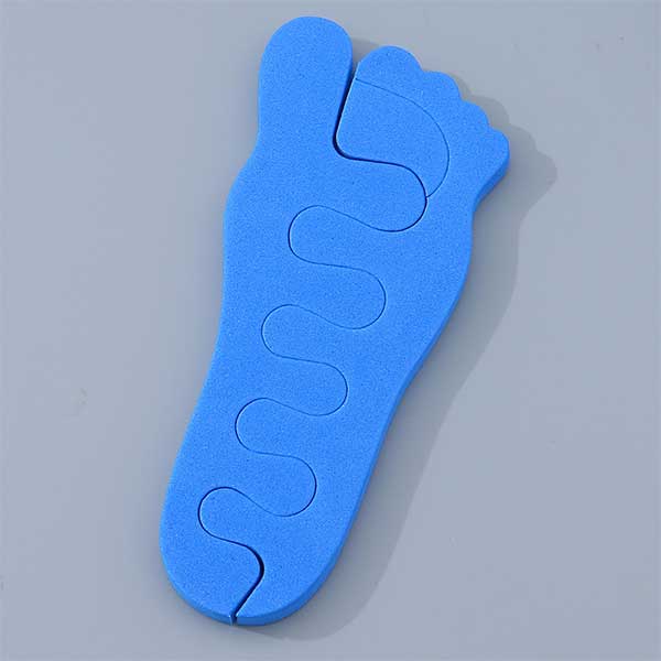 EVA Toe  Separator Fashion Style, Pedicure Tool Soft Foam Finger Divider Sponge Toe Separators  In Blue Color