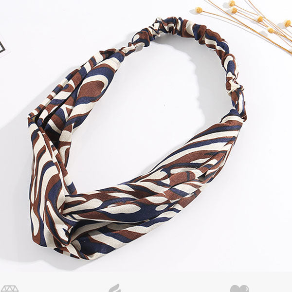 Stylish Zebra Stripes Interlock Headwrap
