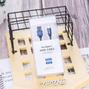 Type-C denim woven data cable 2M (blue)