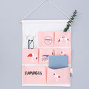 Fresh Flamingo Over the Door Hanging Organizer with 7 Pockets