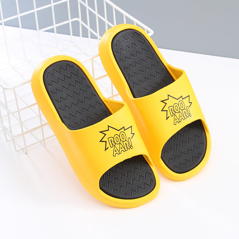 Trendy Contrast color Slippers for Man ?Yellow??40-41?