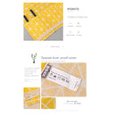 Geometry Pattern Dust-Proof Top Cover for Refrigerator/Washing Machine (Yellow)