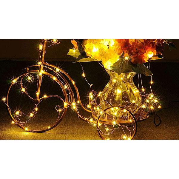 Copper Wire 8 Modes Solar String Lights Waterproof 200 LED 22M 