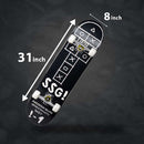 A to Z 31 inch Professional Skateboard With Grip Tape