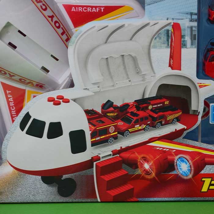 Airplane Plane Toy with Smoke, Sound and Light | Battery Powered Airplane with Mini Cars, Birthday Gift (Super Big Size)