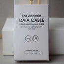 1 meter single right angle knitted Android data cable (golden)