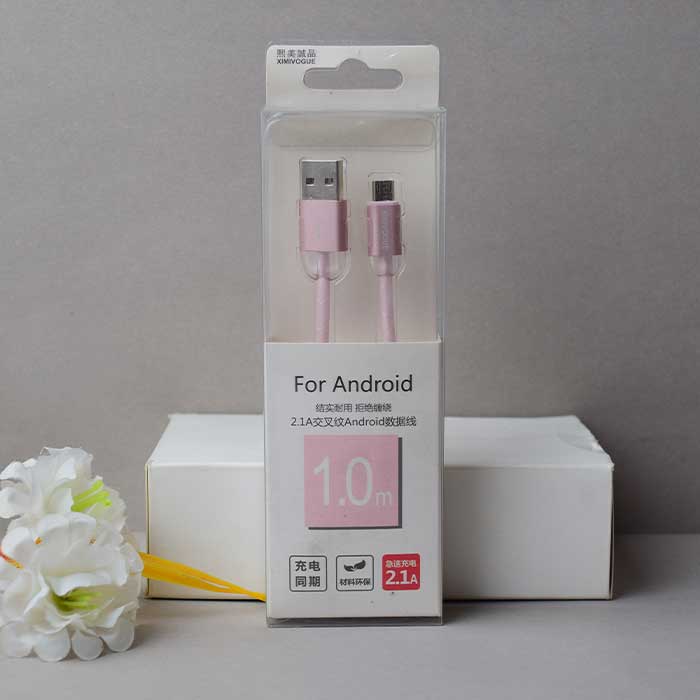 2.1A intersection Android data cable (pink)