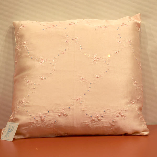 Silk fabric sofa cushion