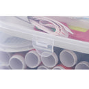 Portable Round Sewing Kit (White)