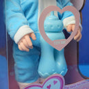 3D Blue Eyes Reborn Baby Doll With Milk Bottle (Blue)