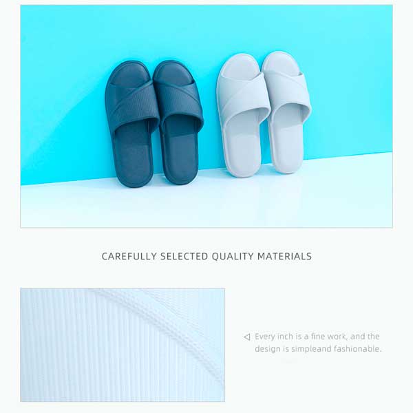 Stylish Stripes Bathroom Slippers for Men(Gray)(43/44)