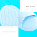 Stylish stripes bathroom slippers for ladies (Blue, 37/38)